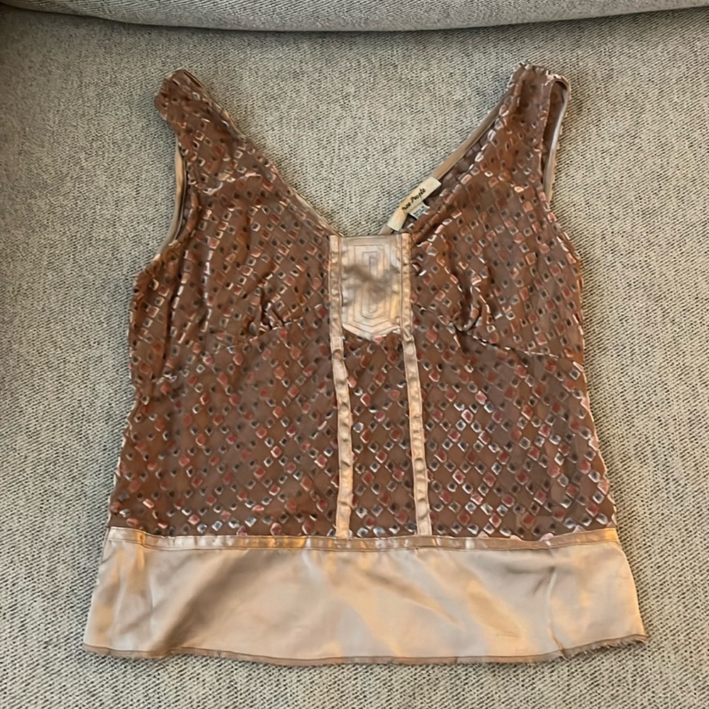 Free People Silk Velvet tank /crop top, size 2